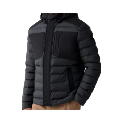 Seamless Down Jacket With Removable Hood