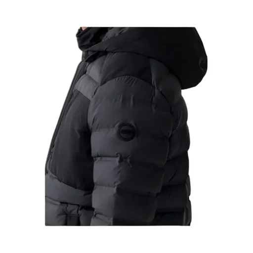 Seamless Down Jacket With Removable Hood