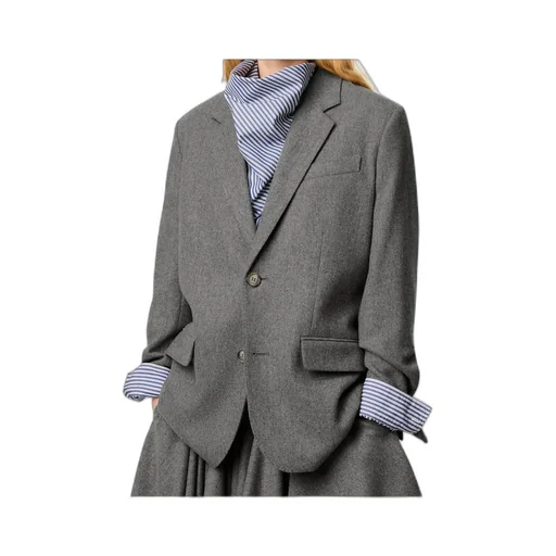 Ami Paris Single Breasted Long Sleeved Jacket