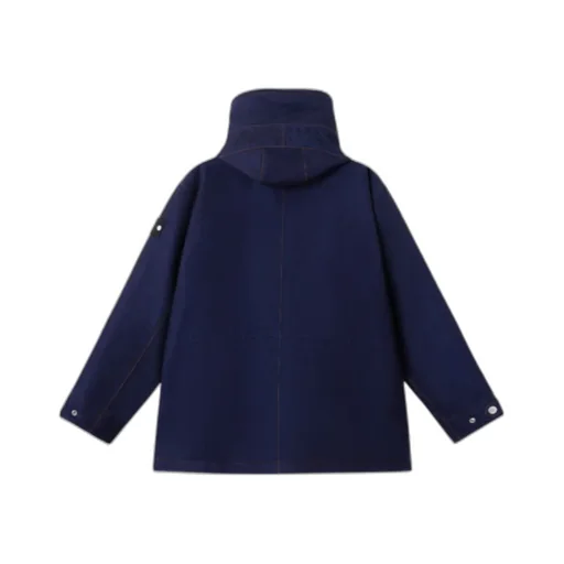 Stone Island Hooded Button-Up Short Parka