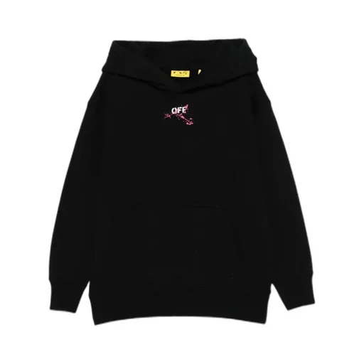 Off-White Kids Long Sleeved Graphic Printed Hoodie