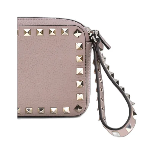 Valentino Garavani Rockstud Zip-Up Clutch Bag