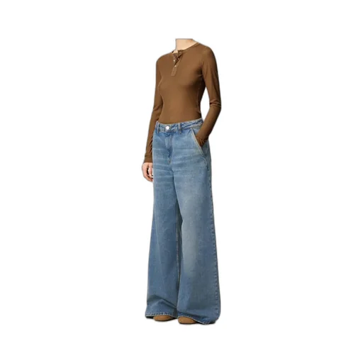 Waistband Denim Trousers