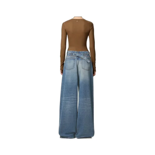 Waistband Denim Trousers