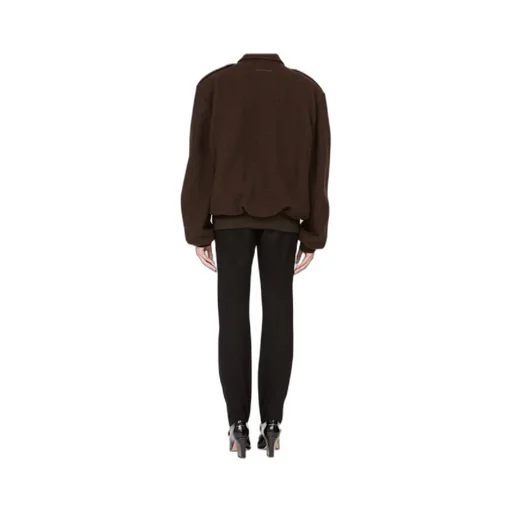 Mm6 Maison Margiela Point Collar Zipped Jacket