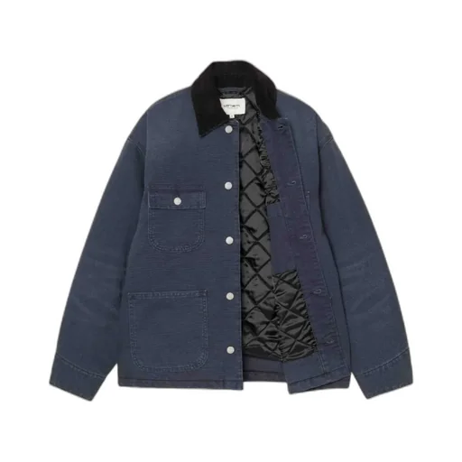 Corduroy-Collar Organic-Cotton Coat