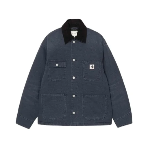 Corduroy-Collar Organic-Cotton Coat