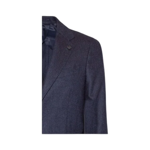 Herringbone Two-Button Blazer