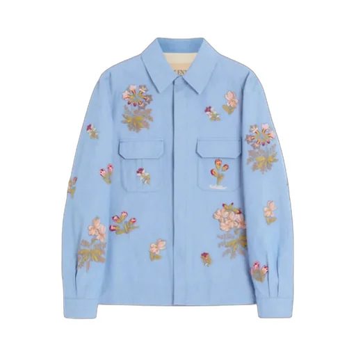 Embroidered Denim Shirt