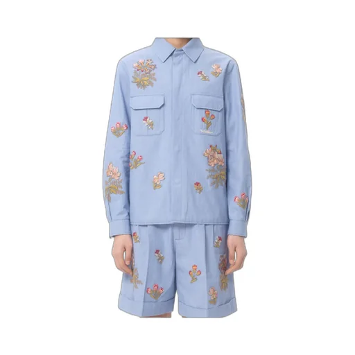 Embroidered Denim Shirt