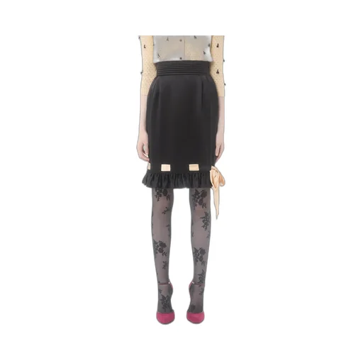 Double Satin Midi Skirt