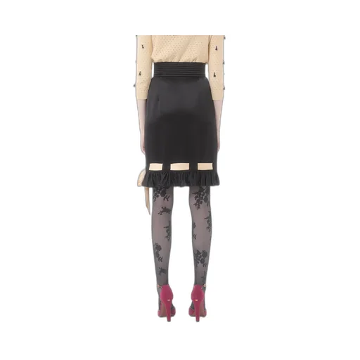 Double Satin Midi Skirt