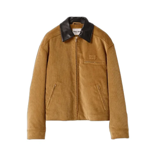 Miu Miu Logo-Detailed Zipped Jacket