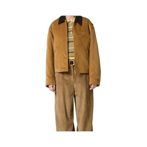 Miu Miu Logo-Detailed Zipped Jacket