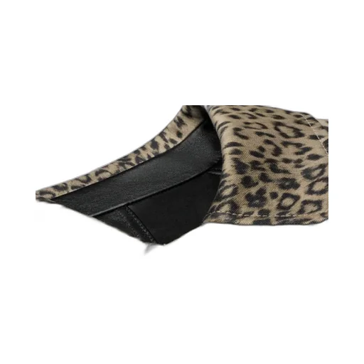 Laminated Coat In Leopard Cotton