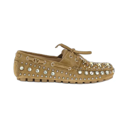Crystal-Embellished Loafers