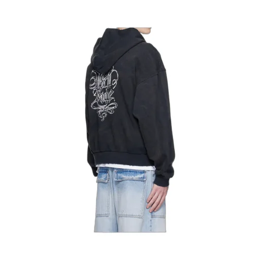 Gothic Logo Printed Hoodie