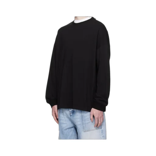 Print-Panel Cotton Sweatshirt