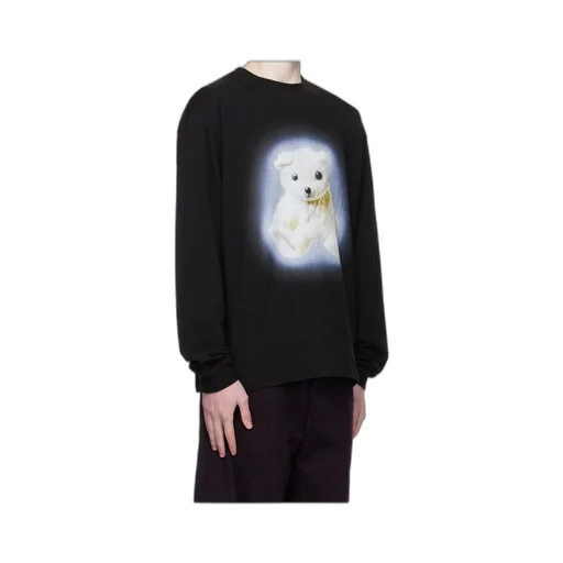 Teddy-Print Long-Sleeve Top