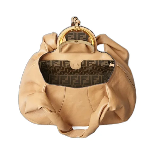 Beige Leather Bag