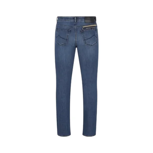 Jacob Cohen Logo-Patch Tapered-Leg Jeans