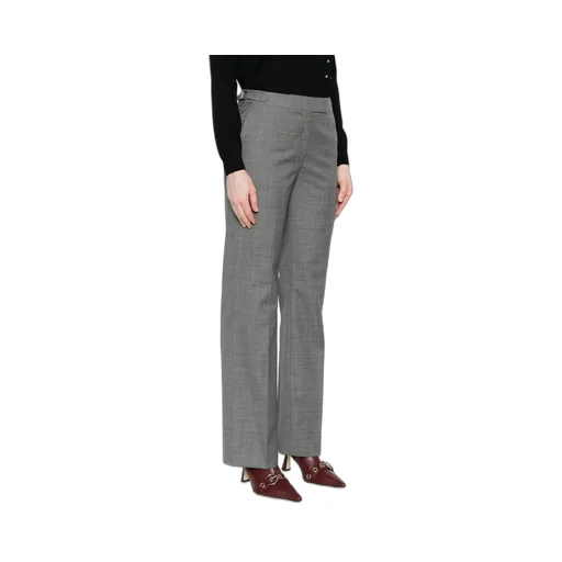 Mid-Grey Straight-Leg Trousers
