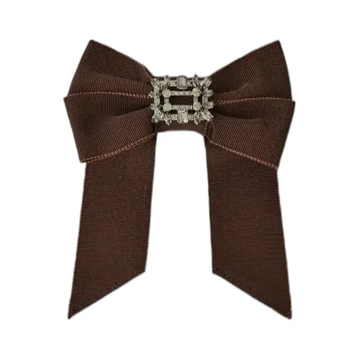 Broche Vivier Hair Clip In Grosgrain