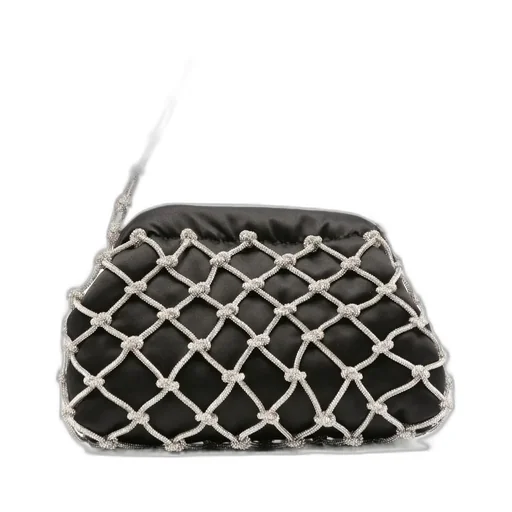 Crystal-Embellished Shoulder Bag