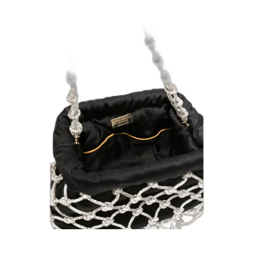 Crystal-Embellished Shoulder Bag
