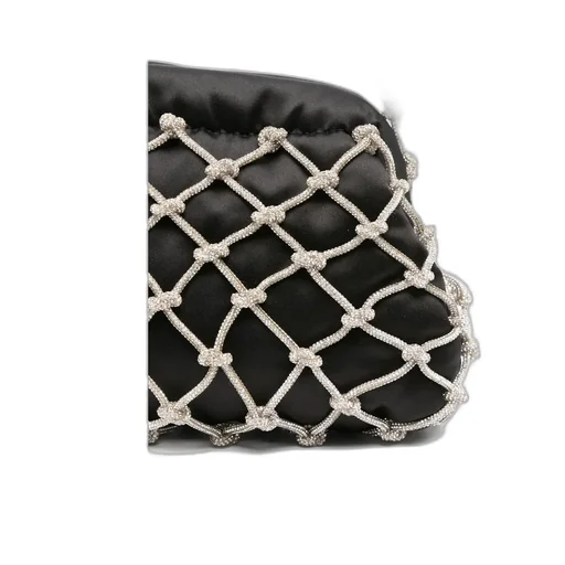 Crystal-Embellished Shoulder Bag