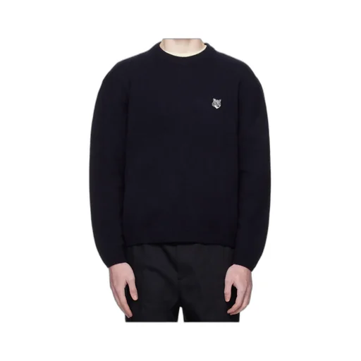 Fox-Head Wool Sweater