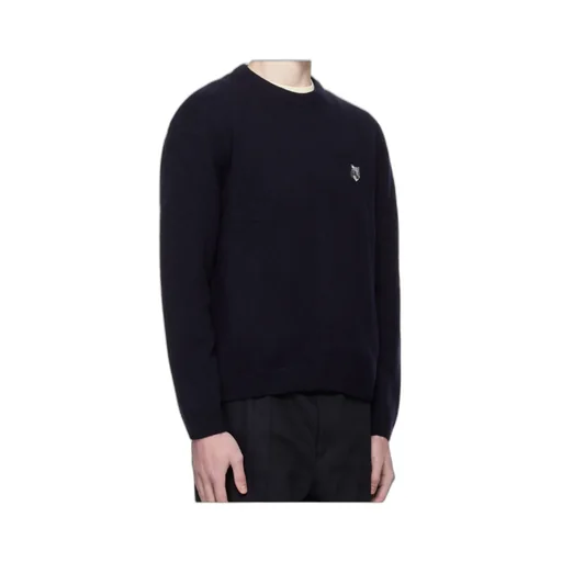 Fox-Head Wool Sweater