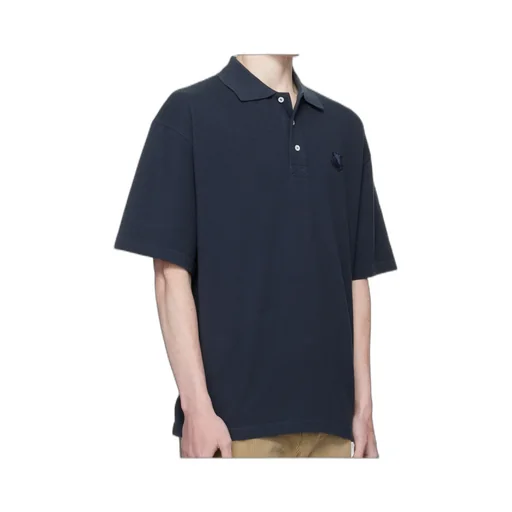 Bold Fox-Head Patch Polo Shirt
