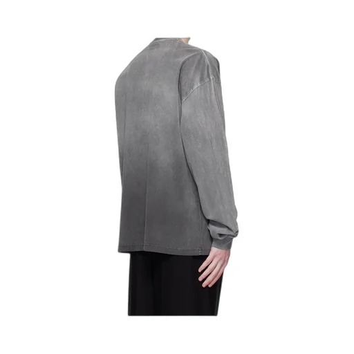 Long-Sleeve Washed-Effect T-Shirt