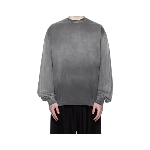 Long-Sleeve Washed-Effect T-Shirt