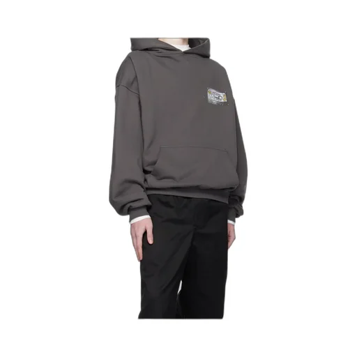 Cassette-Print Hooded Top