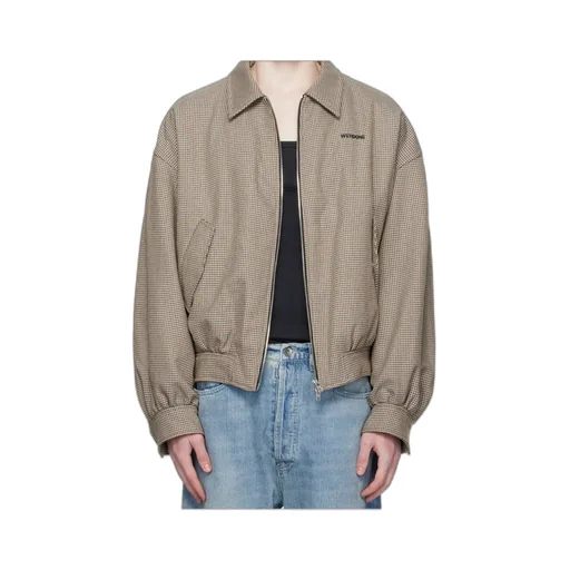 Plaid Bomber Jacket