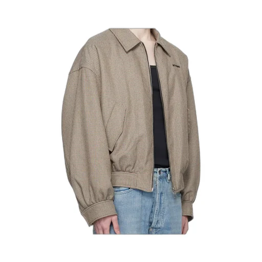 Plaid Bomber Jacket