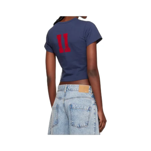 Red-Number Cropp Top