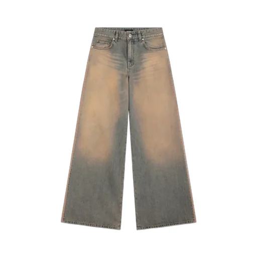Faded Panelled Jeans