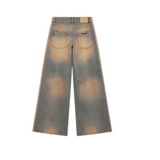 Faded Panelled Jeans