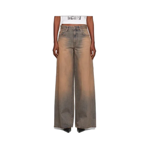 Faded Panelled Jeans