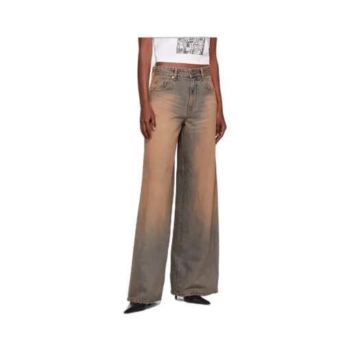 Faded Panelled Jeans