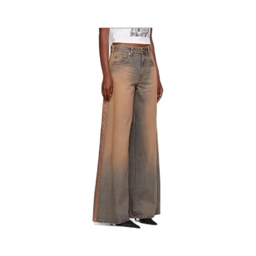 Faded Panelled Jeans