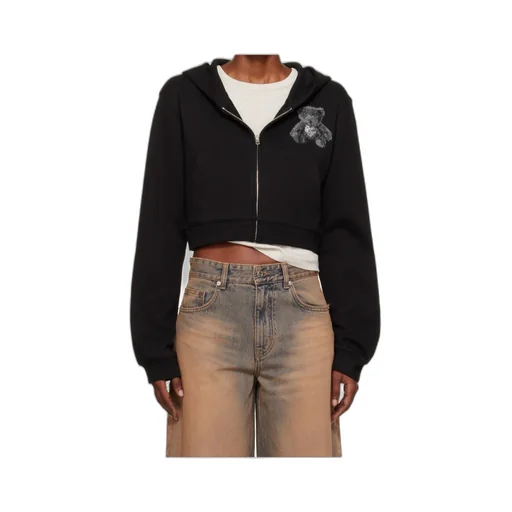 We11Done Cropped Zip-Up Hoodie