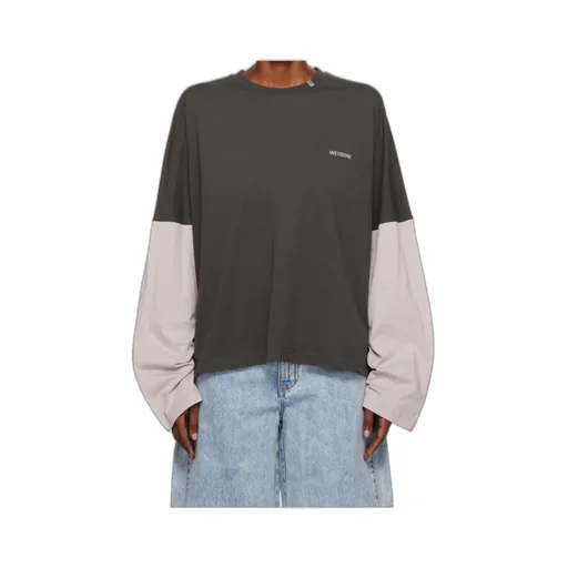 Two-Tone Long-Sleeve Top