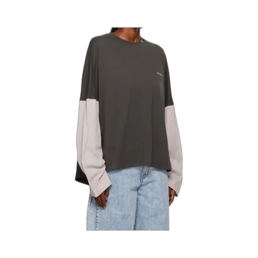 Two-Tone Long-Sleeve Top