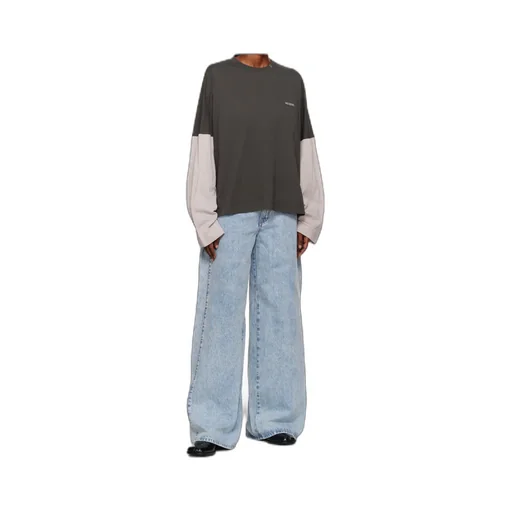 Two-Tone Long-Sleeve Top