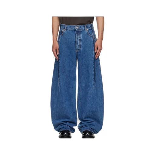 Frayed-Detail Balloon Jeans