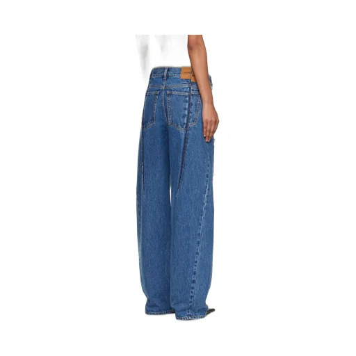 Frayed-Detail Balloon Jeans